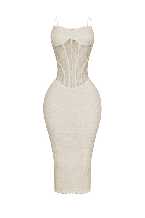Elaine Mesh Lace Corset Dress